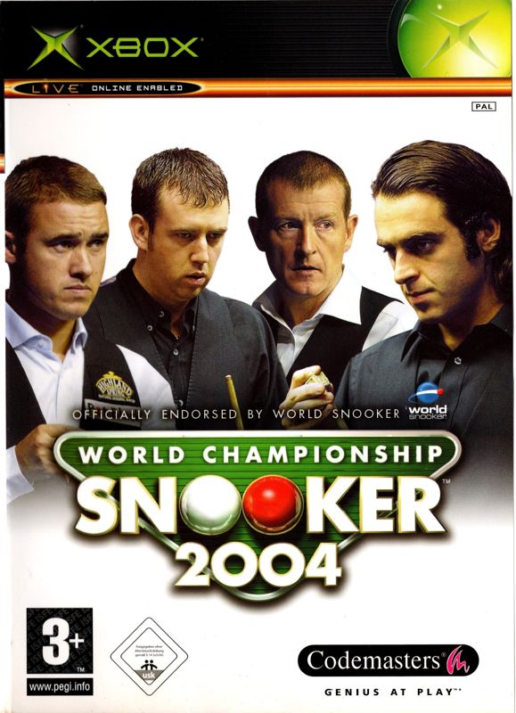 World Championship Snooker 2004 box art for Xbox